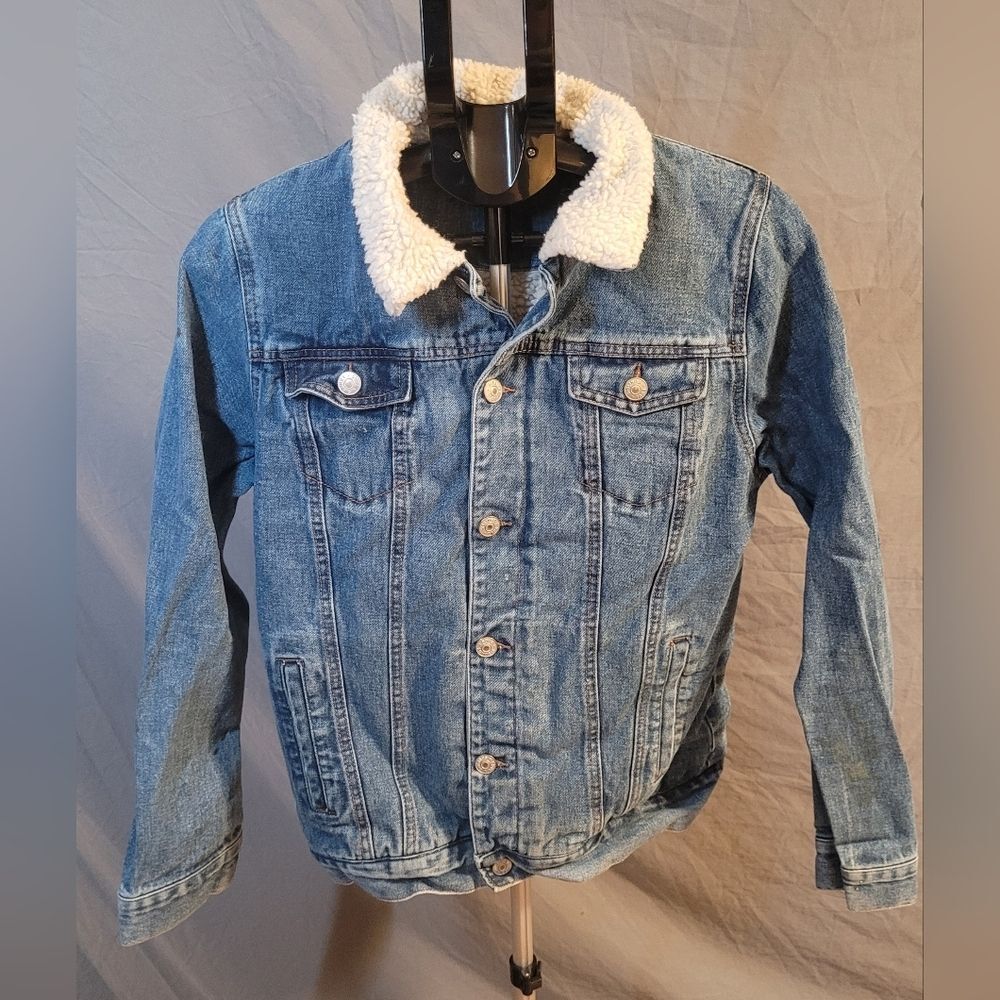 Denim Jacket with Sherpa Lining